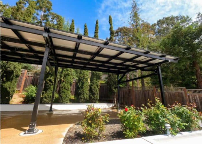 photo numero 2 d'un abri solaire de voiture pour parking particulier